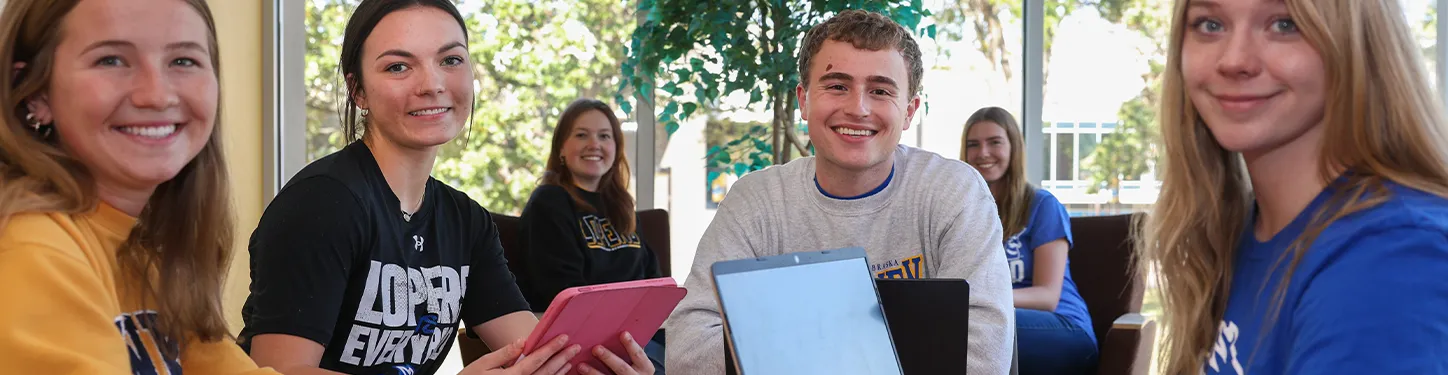 students study together