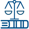 icon of a book with scales of justice