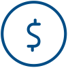 icon of a dollar sign in a circle