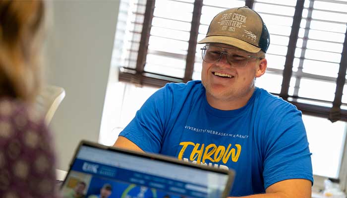 Bumgarner in a office