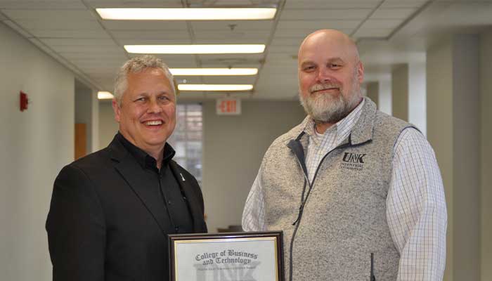 Dr, Brachle with Dean Jares