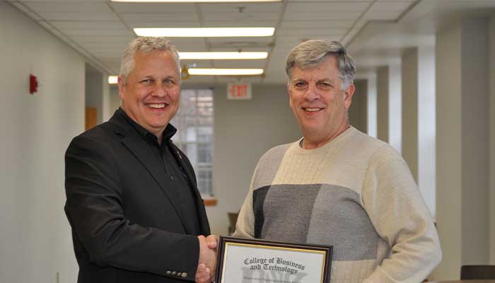 Dr. Benson with Dean Jares