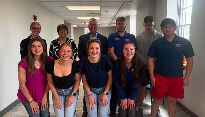 Dean with ambassadors