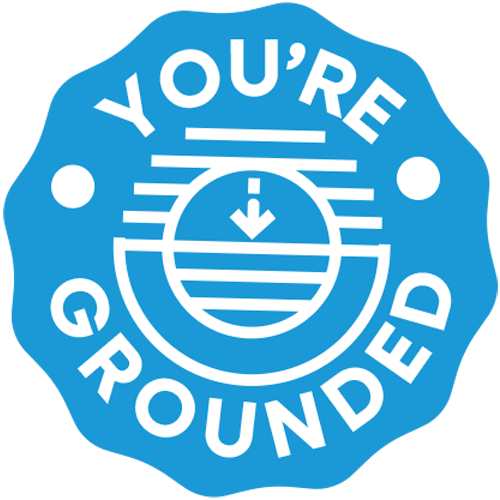 you're grounded badge